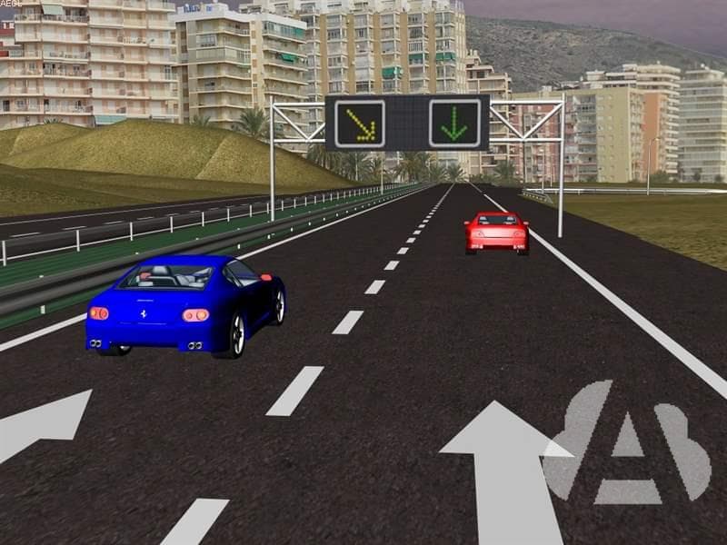 El semáforo cuadrado de cada carril obliga...